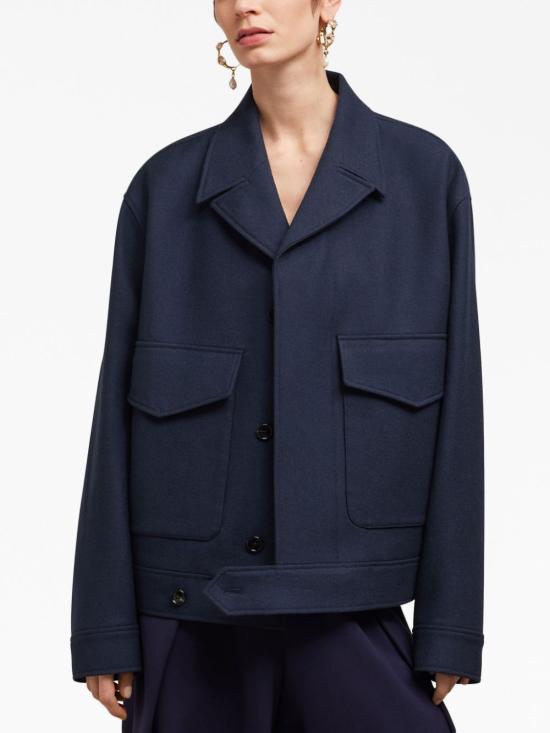  아미 자켓 H23FJK225WV0018 navy - AMI