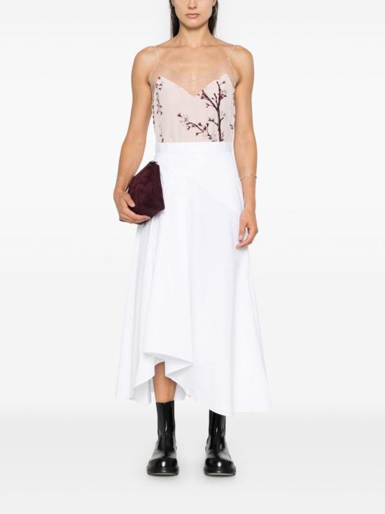  알렉산더 맥퀸 미디 스커트 797723QAABC white - ALEXANDER MCQUEEN