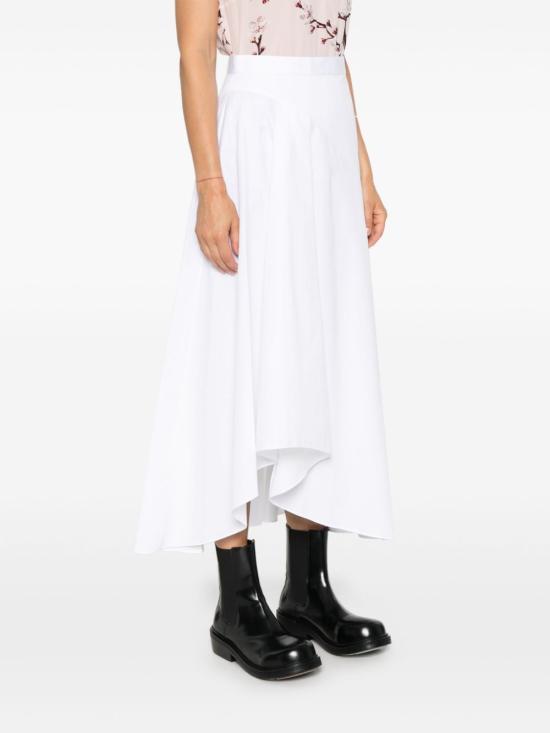  알렉산더 맥퀸 미디 스커트 797723QAABC white - ALEXANDER MCQUEEN