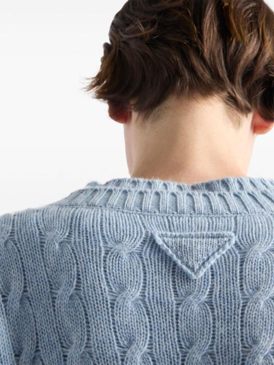  프라다 가디건 P25N06SOOO15R2 blue - PRADA