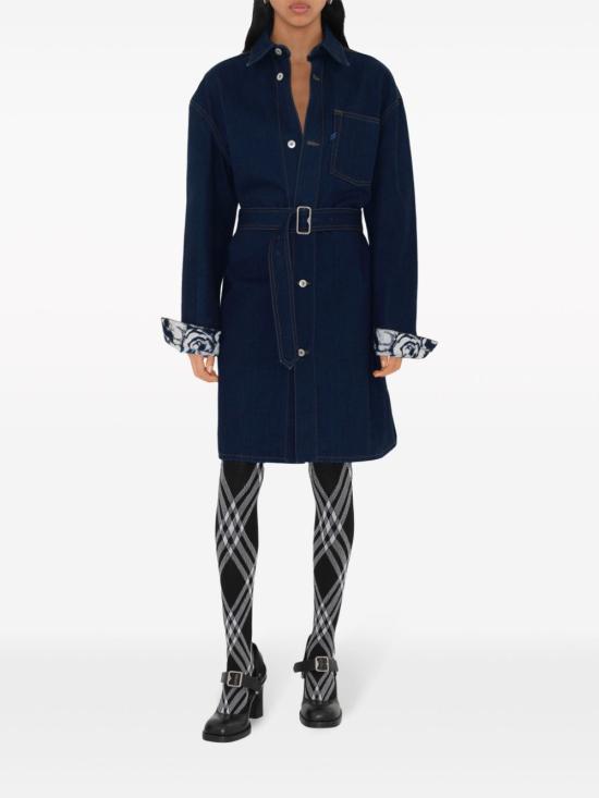  버버리 미디 원피스 8082308 indigo - BURBERRY