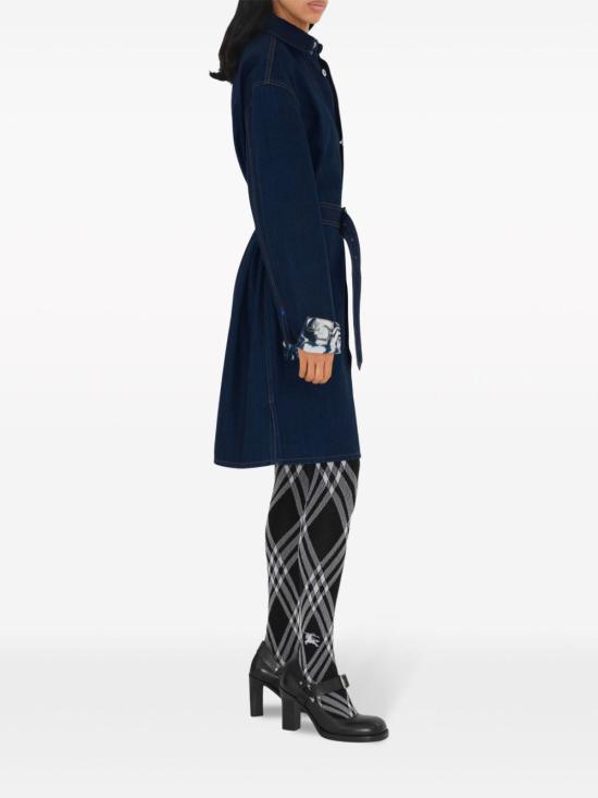  버버리 미디 원피스 8082308 indigo - BURBERRY