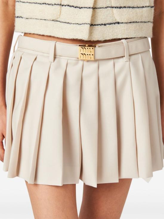  미우미우 숏 스커트 MG2032S23211AD beige - MIU MIU