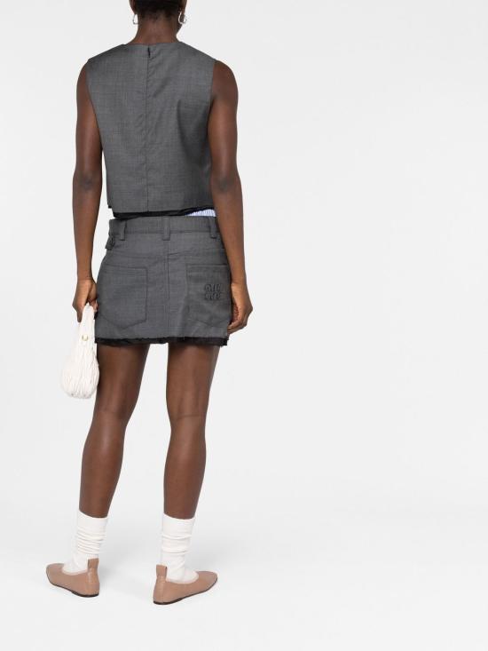  미우미우 숏 스커트 MG1906S23111RF - MIU MIU