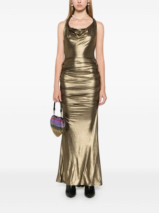  비비안웨스트우드 롱 원피스 1102001AJ007P gold - VIVIENNE WESTWOOD