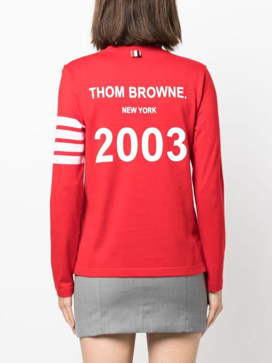  톰브라운 긴팔 티셔츠 FJS103B07862 red - THOM BROWNE
