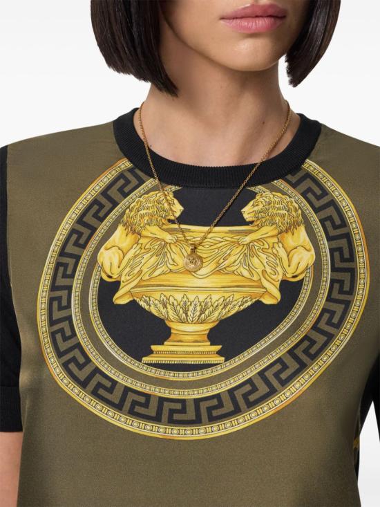  베르사체 반팔 티셔츠 10163311A11289 black - VERSACE