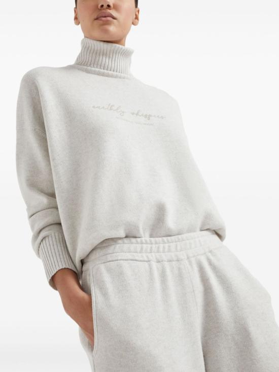  브루넬로 쿠치넬리 트레이닝/조거 팬츠 M16709499C9610 white - BRUNELLO CUCINELLI