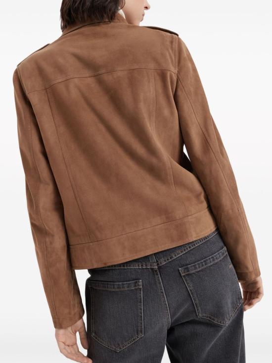  브루넬로 쿠치넬리 가죽 자켓 M0PCL2873C6340 - BRUNELLO CUCINELLI