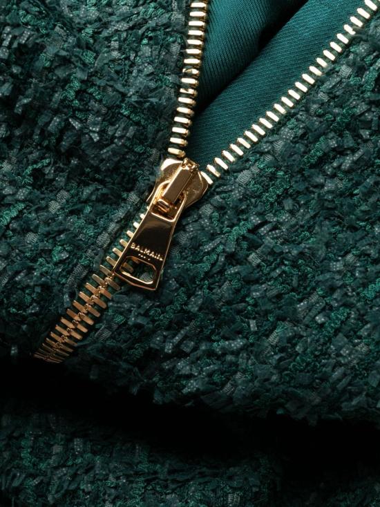  발망 숏 원피스 BF1R5533XF91 green - BALMAIN