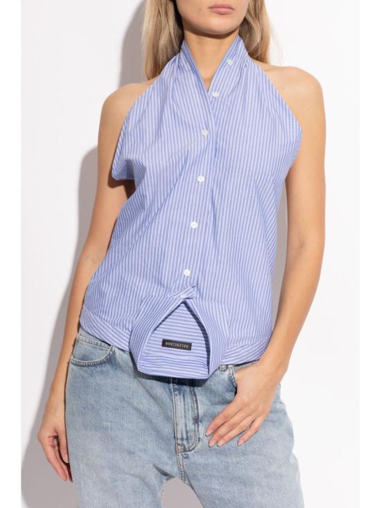  발렌시아가 민소매 티셔츠 809071TRM26 blue - BALENCIAGA