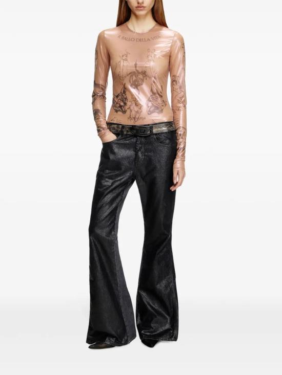  디젤 긴팔 티셔츠 A177800SPAP beige - DIESEL