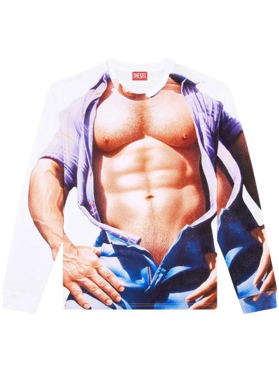  디젤 긴팔 티셔츠 P014310SPEJ white