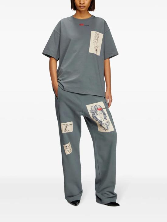  디젤 반팔 티셔츠 A178000SPEA grey - DIESEL