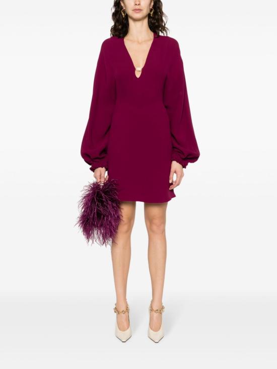  펜디 숏 원피스 FDC945AWZI burgundy - FENDI