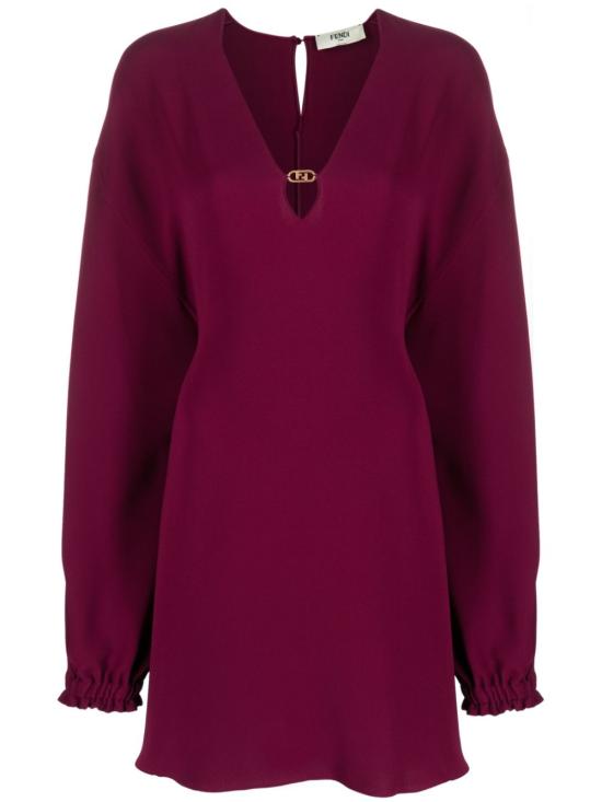  펜디 숏 원피스 FDC945AWZI burgundy