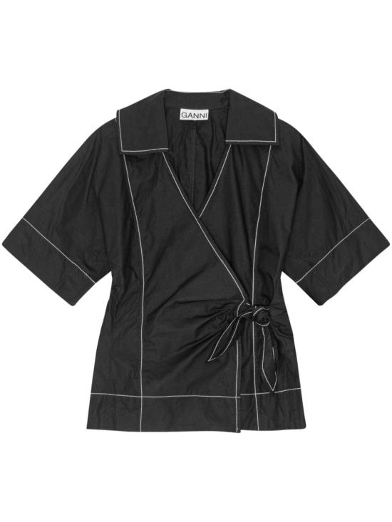  가니 블라우스 F9338 black