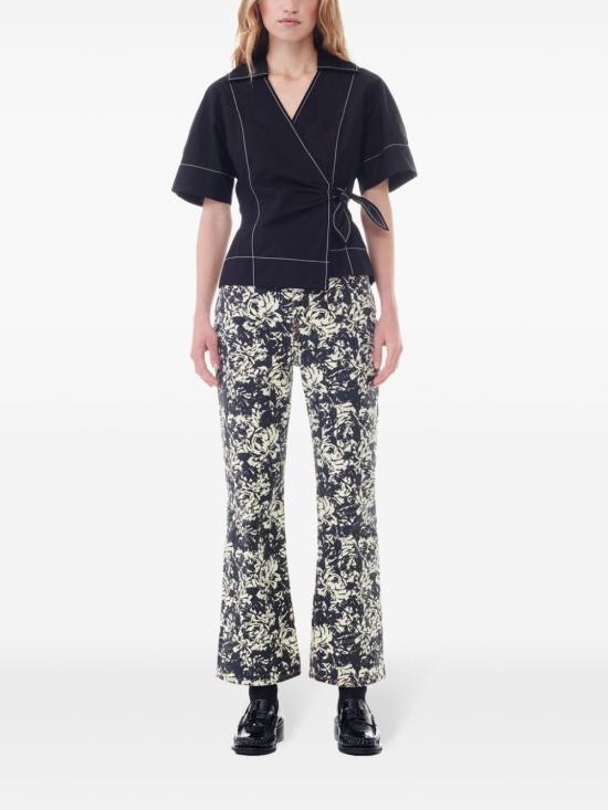  가니 블라우스 F9338 black - GANNI