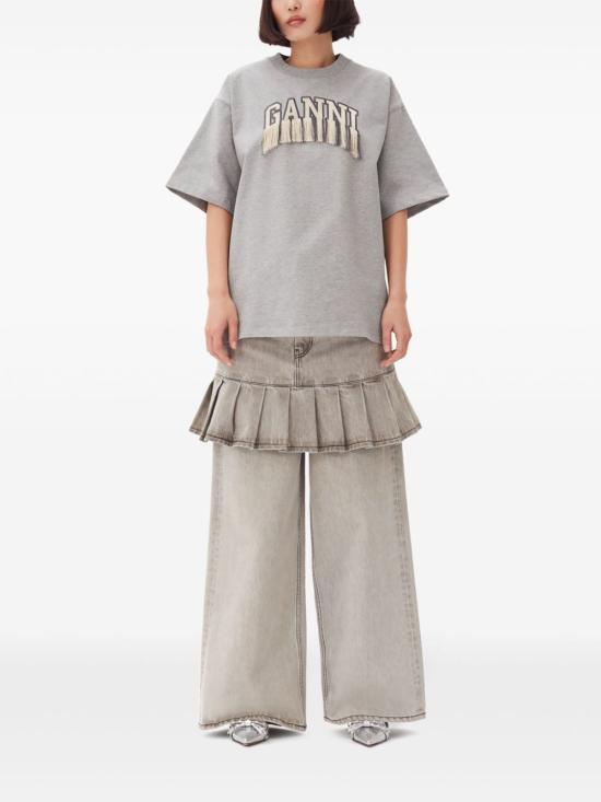  가니 반팔 티셔츠 T3990 grey - GANNI