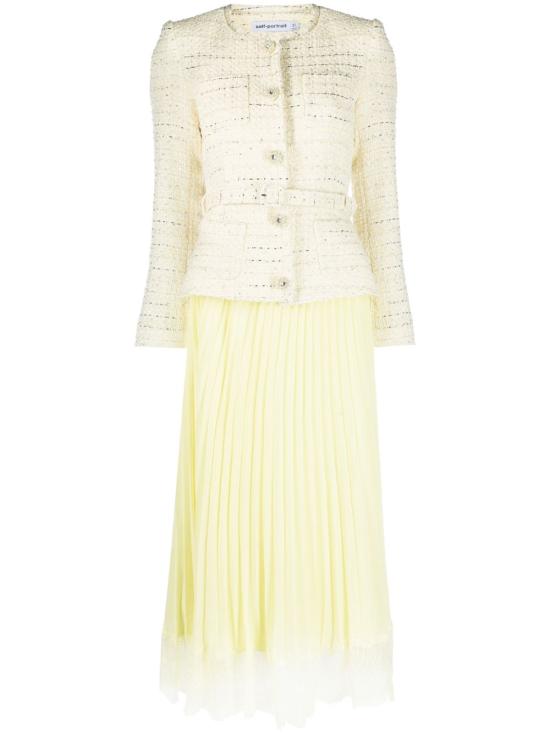  셀프 포트레이트 미디 스커트 PF23087MY