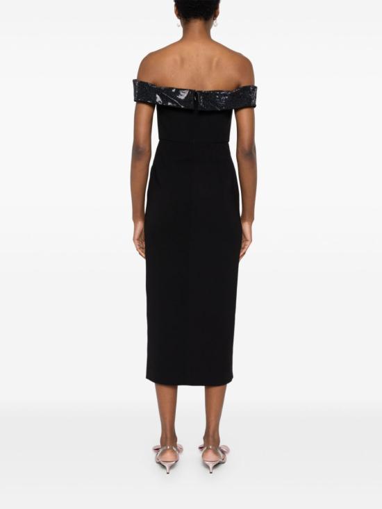  셀프 포트레이트 미디 원피스 RS25900M black - SELF PORTRAIT