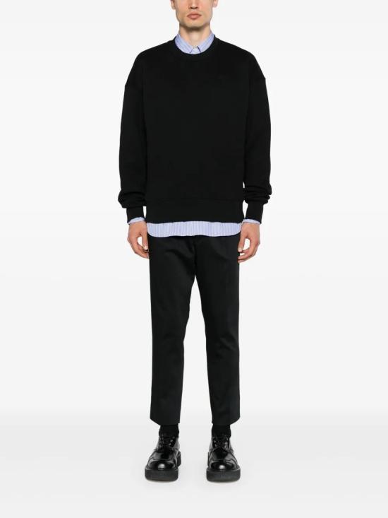  아미 긴팔 티셔츠 USW025749 black - AMI