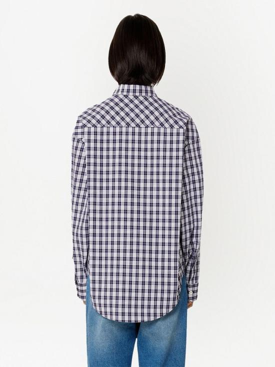  아미 셔츠 USH125CO0012 navy - AMI