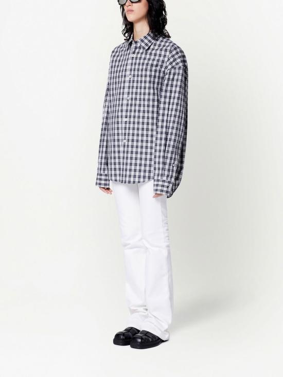  아미 셔츠 USH125CO0012 navy - AMI