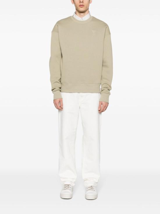  아미 긴팔 티셔츠 USW025749 sage - AMI