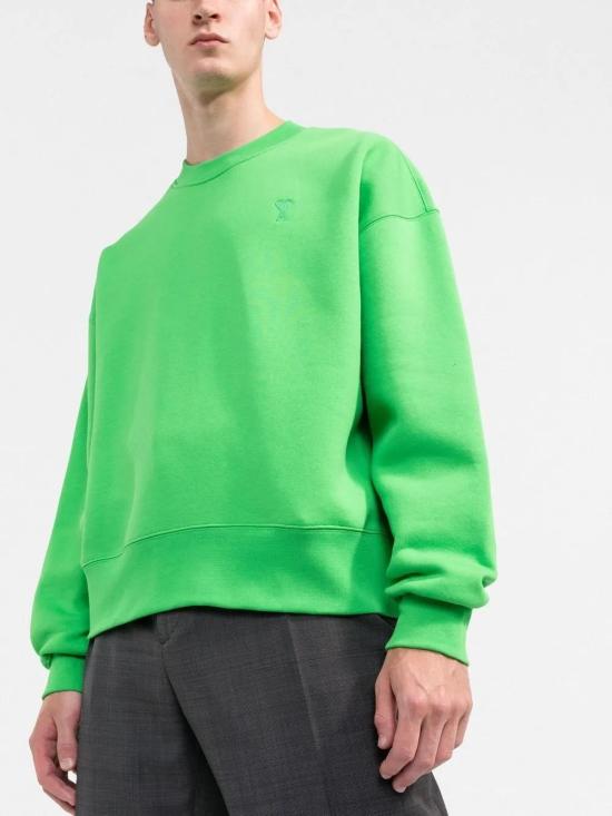  아미 긴팔 티셔츠 USW012740H22 green - AMI