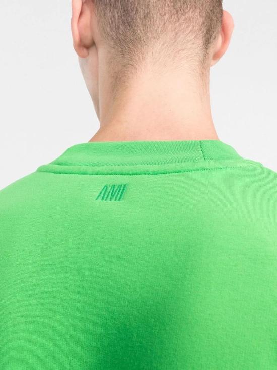  아미 긴팔 티셔츠 USW012740H22 green - AMI