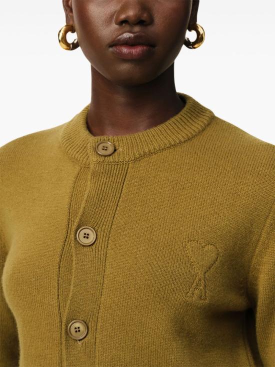  아미 가디건 E25FKC171KN0071 green - AMI