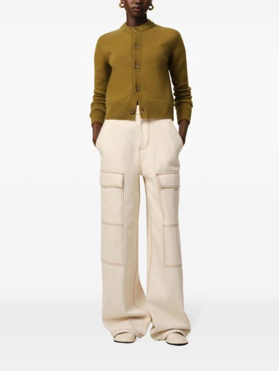  아미 가디건 E25FKC171KN0071 green - AMI