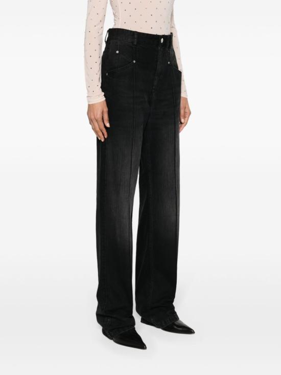  이자벨마랑 데님 팬츠 PA0054FDB1H06I black - ISABEL MARANT