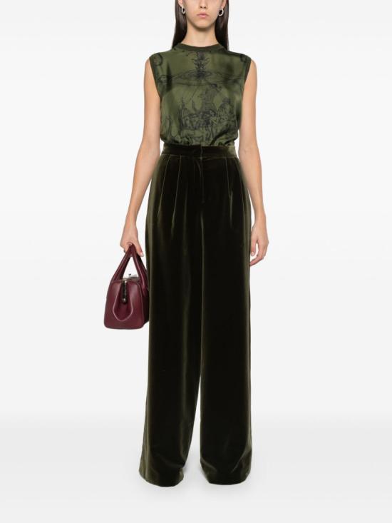  파비아나 필리피 민소매 티셔츠 MAD224F508L0370000 green - FABIANA FILIPPI