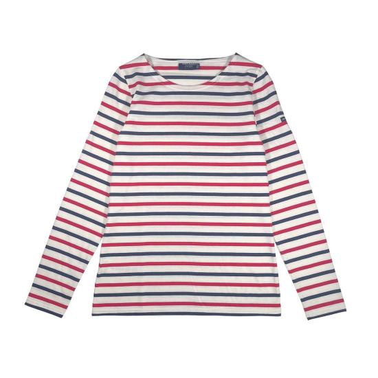  세인트제임스 긴팔 티셔츠 세인트 제임스 민퀴다메 트라이 컬러 티셔츠