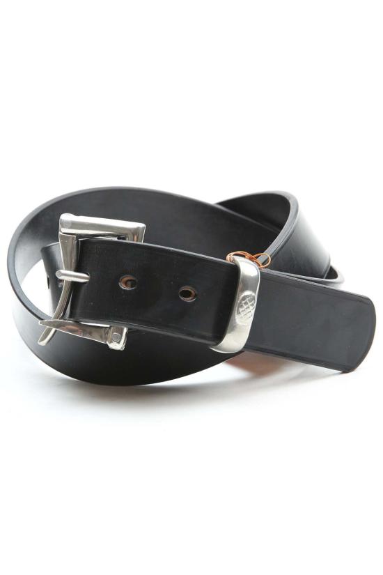  Faizey Leather Goods Ltd. 가죽 벨트 Faizey Leather 1.5 퀵 릴리스 퓨터 버클  블랙