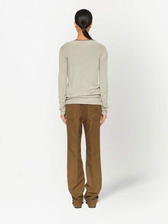  미우미우 스트레이트 팬츠 MP1666S23112NJ - MIU MIU