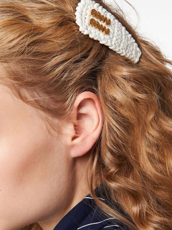  미우미우 헤어 액세서리 5IF0922F73 white - MIU MIU