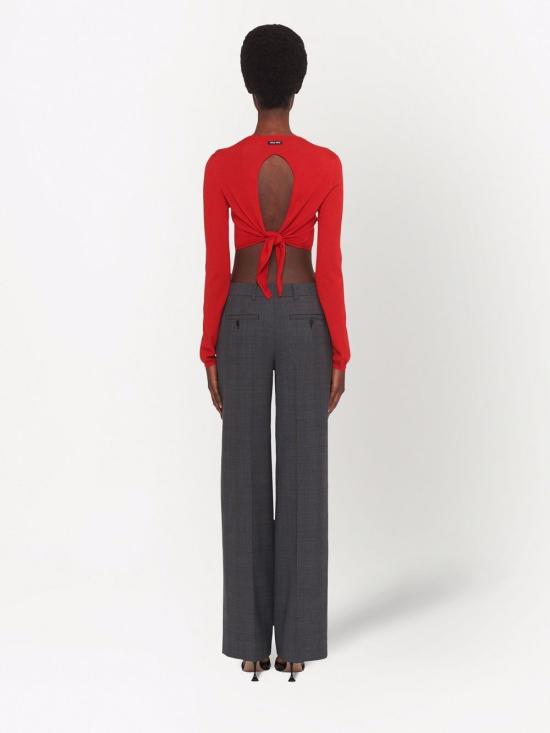  미우미우 수트 팬츠 MP158510DI grey - MIU MIU