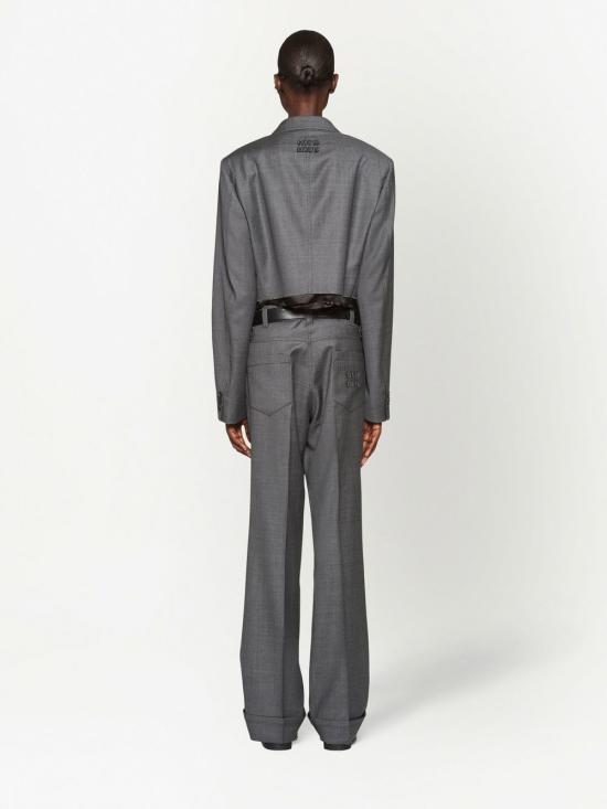  미우미우 스트레이트 팬츠 MP1620S23111RF - MIU MIU