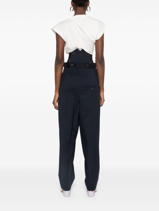  비비안웨스트우드 스트레이트 팬츠 1F01000LW00QNAAA navy - VIVIENNE WESTWOOD