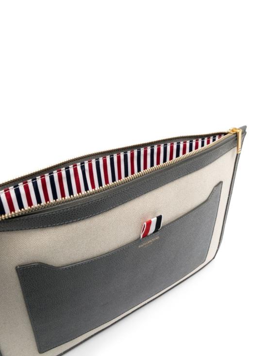  톰브라운 클러치/파우치 UAC013AF0492 beige - THOM BROWNE