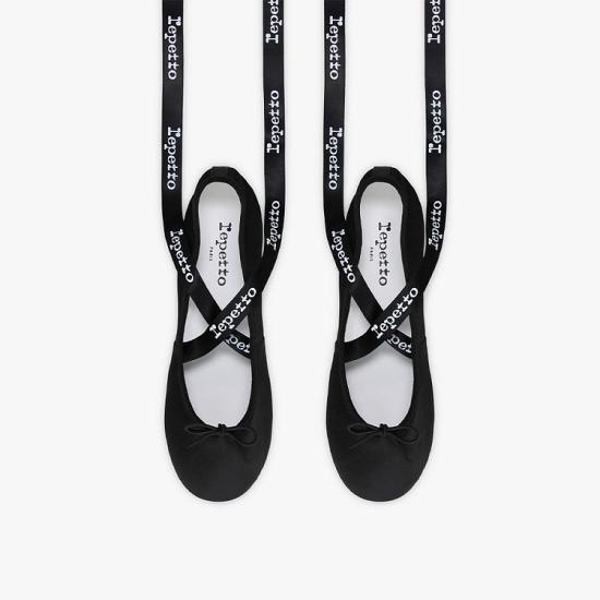  레페토 플랫 슈즈 V4197SATRUB410 BLACK DOM - REPETTO