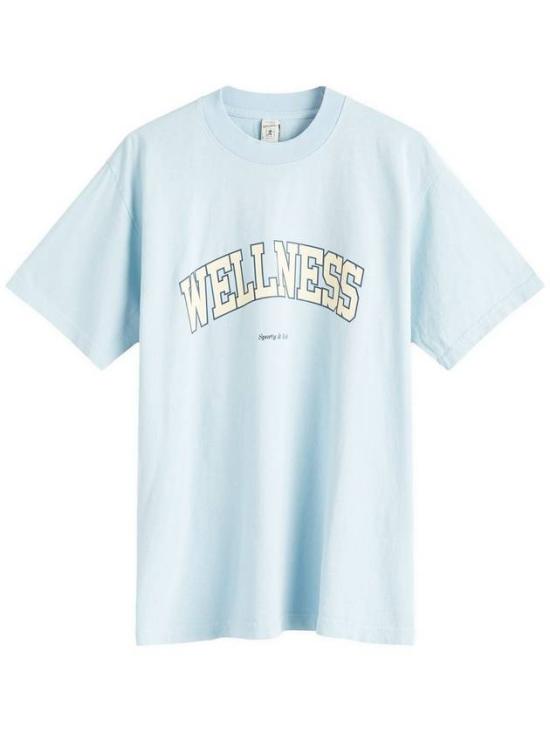  스포티앤리치 반팔 티셔츠 TO042S402WC BLUE ALMOND NAVY DOM