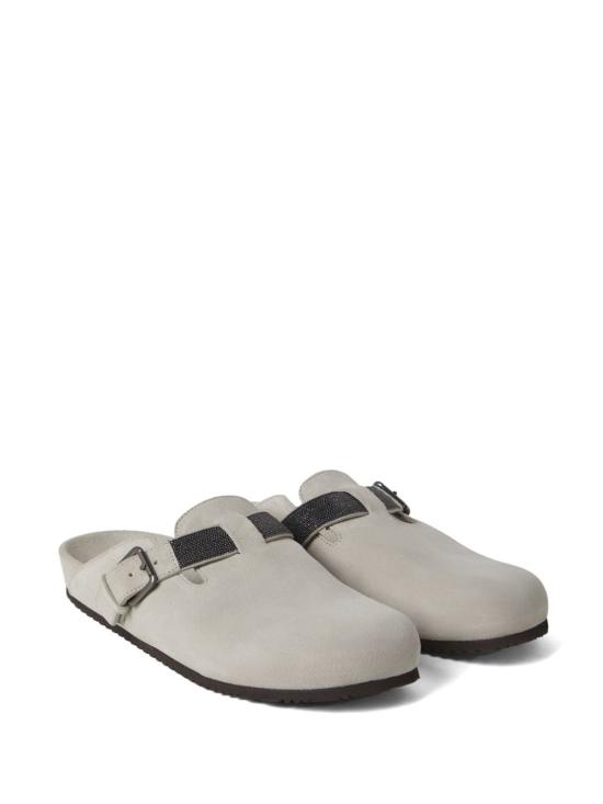  브루넬로 쿠치넬리 뮬/슬리퍼 MZSFG2479PC9593 grey - BRUNELLO CUCINELLI