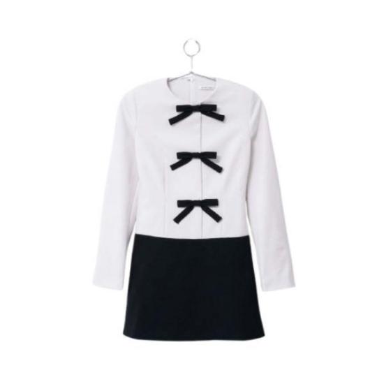  샌디리앙 숏 원피스 F24D344F058102 CREAM DOM