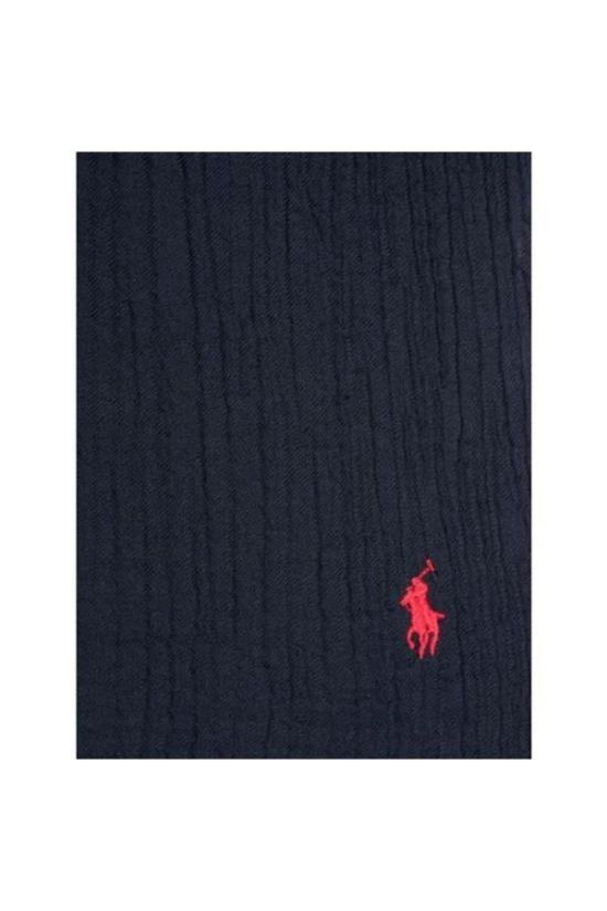  폴로 랄프로렌 포니로고 자수 프린지 스카프 455954366002 NAVY BLUE DOM - POLO RALPH LAUREN