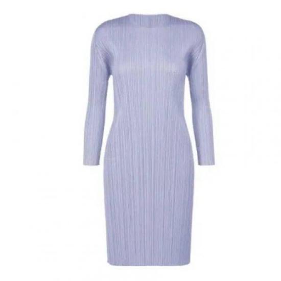  플리츠플리즈 미디 원피스 PP48JH12270 BLUE DOM