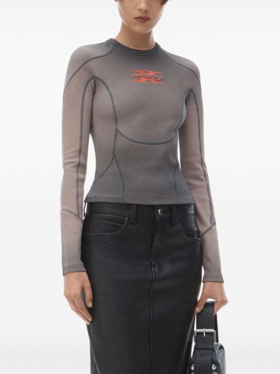  알렉산더 왕 긴팔 티셔츠 4CC1251532208A - ALEXANDER WANG